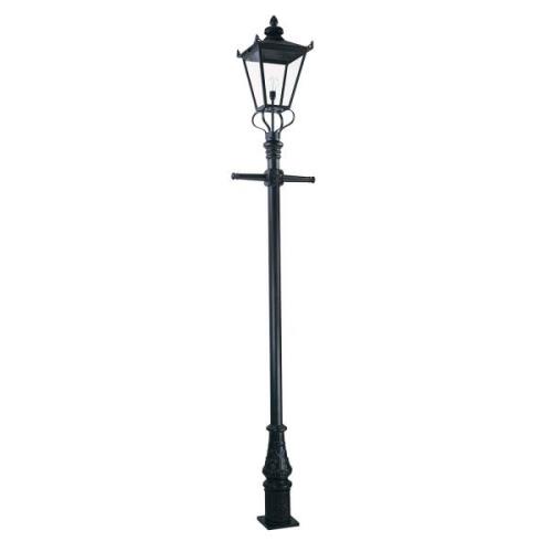 Lantaarnpaal Wilmslow zwart 1-lamp hoogte 330 cm