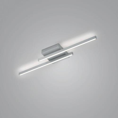 LED plafondlamp Nuri up/down 2-lamp nikkel