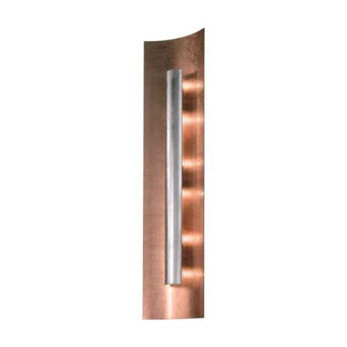 Wandlamp Aura Kupfer kap zilver, hoogte 45 cm