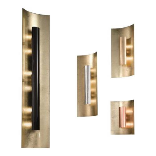 Wandlamp Aura Gold Kap zilver, hoogte 45 cm