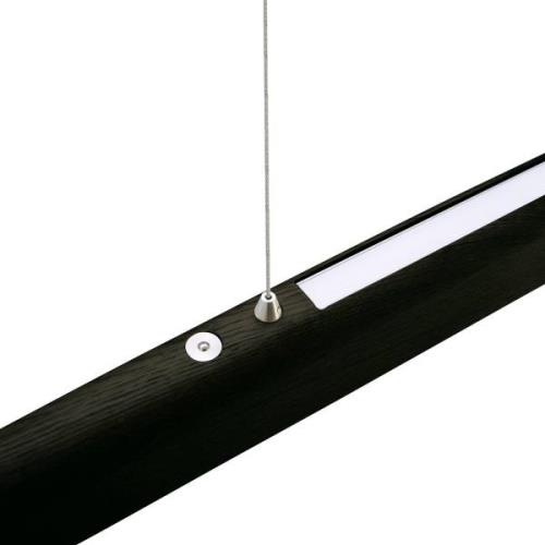 HerzBlut Arco LED hanglamp essen eik houtskool 130cm