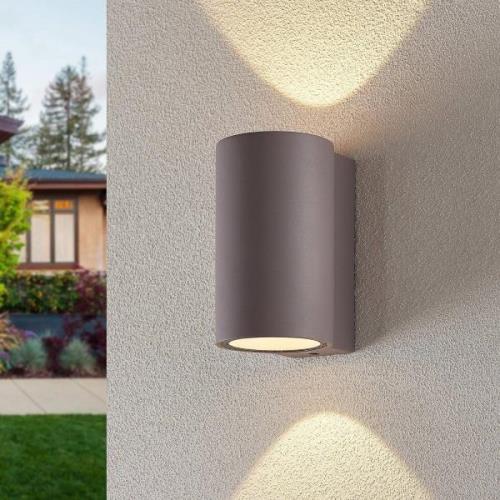 LED buitenwandlamp Katalia Beton, twee lampjes