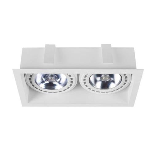 Inbouw-downlight Mod II, 2-lamps, wit