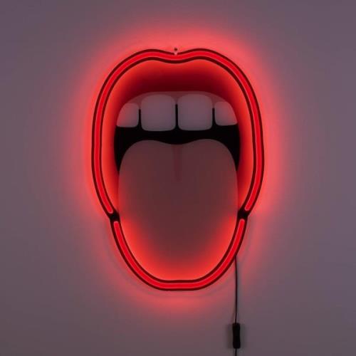 LED decoratie-wandlamp Tongue, 41x58cm