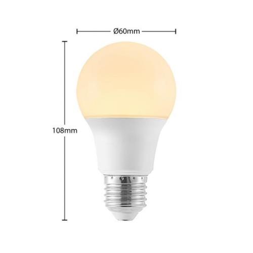 LED lamp E27 A60 4,9W 3.000K opaal 6 per set