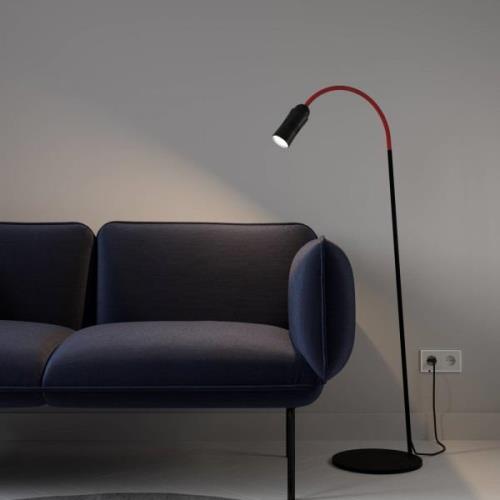 Neo! Floor LED vloerlamp dimbaar zwart/rood