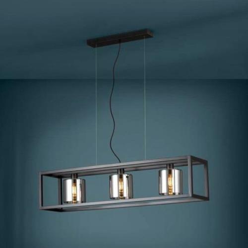EGLO Brisling hanglamp, 3-lamps, zwart