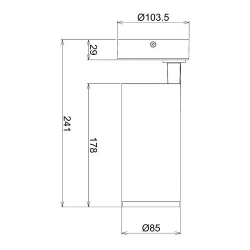 LED plafondspot Lucea, verstelbaar, 20 W zwart