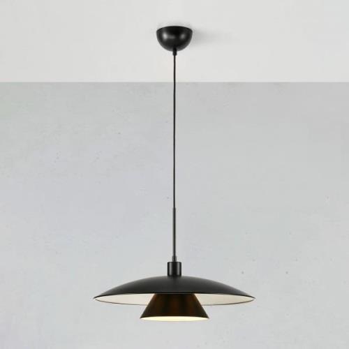 Hanglamp Millinge zwart, metaal, Ø 50 cm