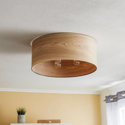 Envostar Veneer plafondlamp kernhout essen Ø55cm