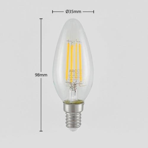 LED filament lamp E14 4W 827 3-Step-dimmer 3/set