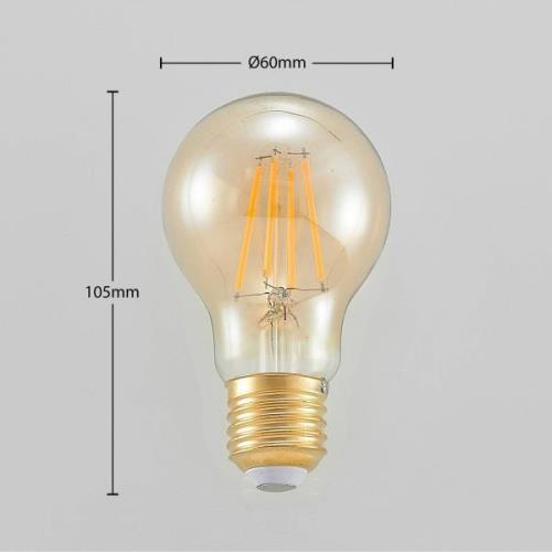 LED lamp E27 6,5W 825 amber 3-Step-dimmer 2/set