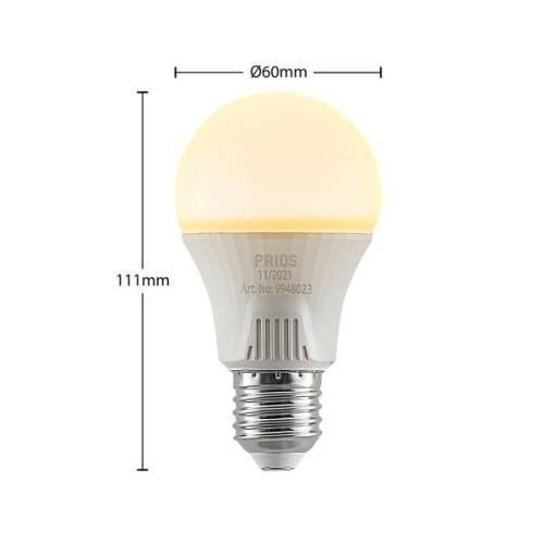 LED lamp E27 A60 11W wit 2.700K 3 per set