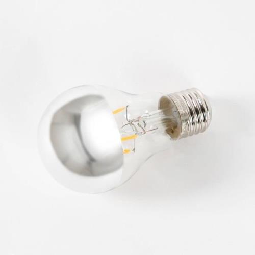 E27 3,5W LED kopspiegellamp A60 2700K zilver per 5