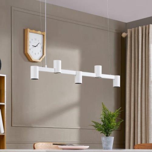 Arcchio Brinja hanglamp wit 5-lamps langwerpig