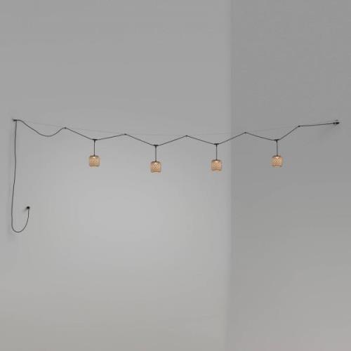 Bover Nans S/16/4L LED-buiten hanglamp, bruin