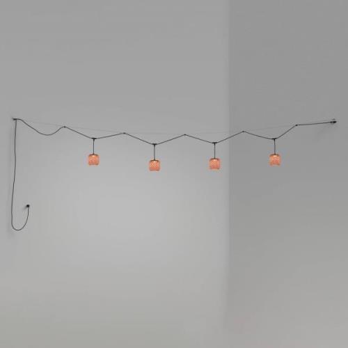 Bover Nans S/16/4L LED-buiten hanglamp, rood