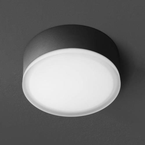 LED plafondlamp 1421 voor buiten plafond, grafiet Ø 20,5cm