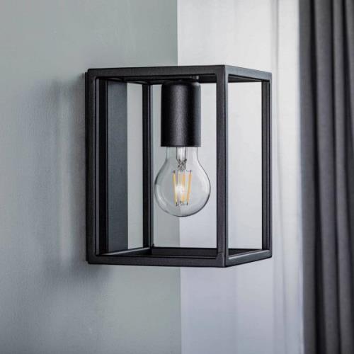 Wandlamp Crate van staal