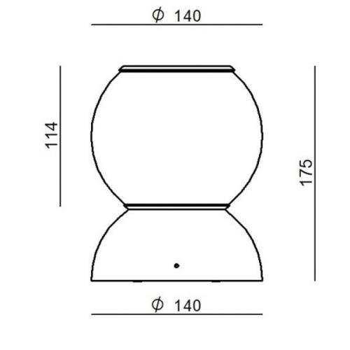 Stilnovo Gravitino LED plafondlamp, draaibaar wit