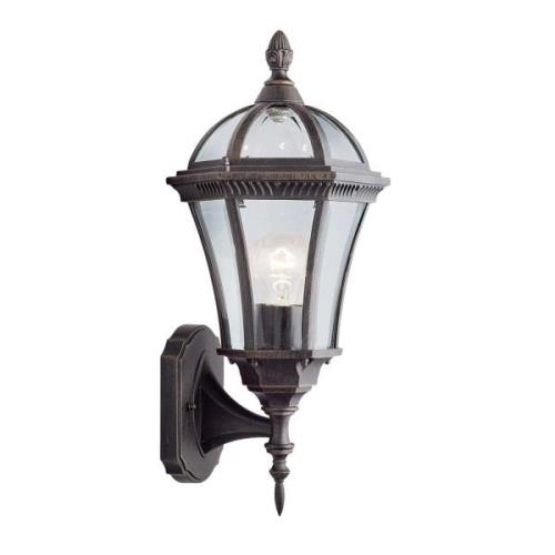 Buitenwandlamp Capri, lantaarn opwaards