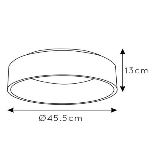 Talowe LED plafondlamp, wit, Ø 45 cm