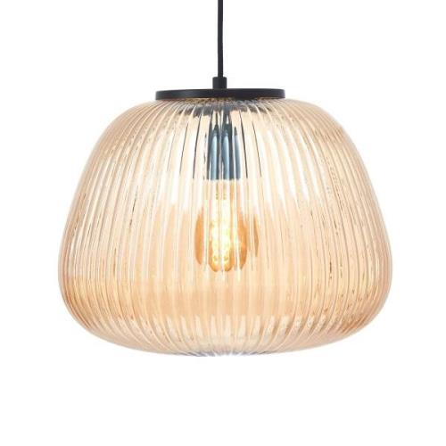 Kaizen hanglamp, Ø 35 cm, barnsteen, glas