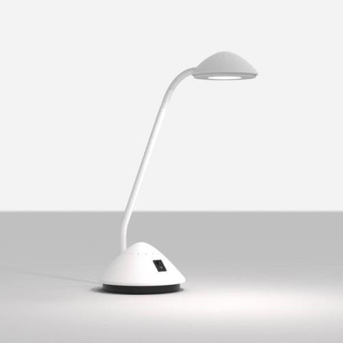 MAULarc LED tafellamp met flexibele arm, wit