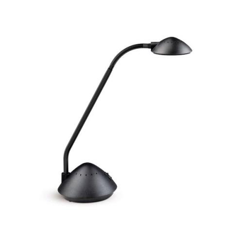 LED tafellamp MAULarc met flexibele arm zwart