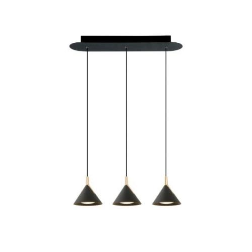 LED hanglamp Jolly, 3-lamps, lineair
