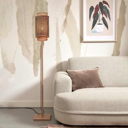 GOOD & MOJO Bhutan vloerlamp, 145 cm, naturel