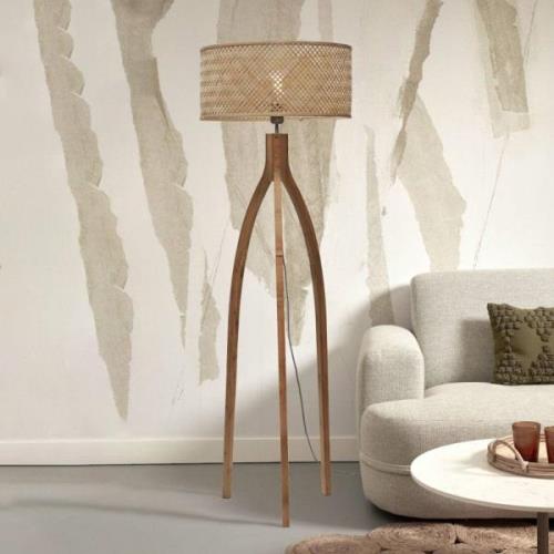 GOOD & MOJO Java vloerlamp driebeen naturel