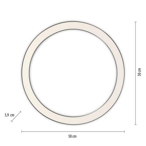 Pure Lines LED plafondlamp, rond Ø50cm antraciet