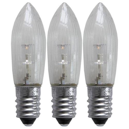 LED vervangingslamp E10 0.2W 2.100K 3-pack