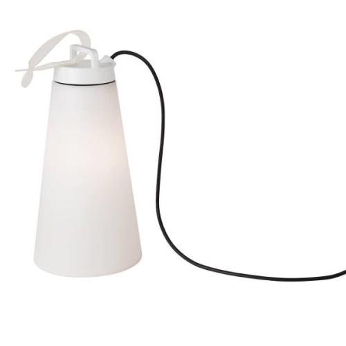 LED buiten sfeerlamp Sasha, kabel, hoogte 41cm wit