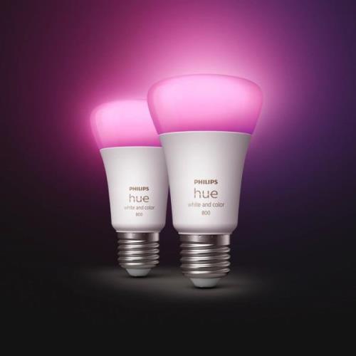 Philips Hue White&Color Ambiance 6,5W E27 2/set