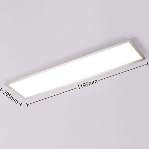 Arcchio Lysander LED paneel, CCT 119cm 36W, zilver