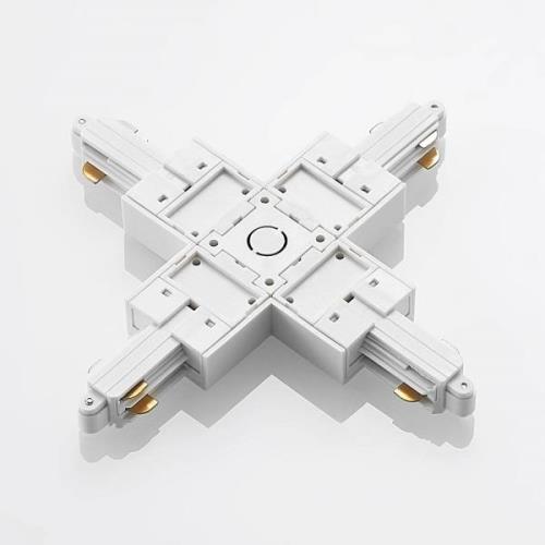 Lindby X-connector Linaro, wit, 1-fasensysteem