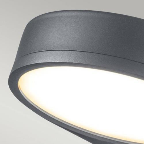 LED buitenwandlamp Zola, roestvrij staal grijs