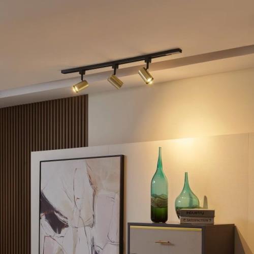 Prios Jorell railsystem 1-lamp goud 3-lamps