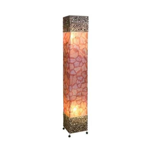 Vloerlamp Emilian met bladmotief, hoogte 150 cm