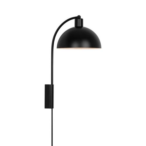 Wandlamp Ellen 20 met kabel + stekker, zwart