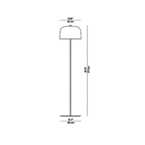 Luceplan Zile vloerlamp, mat wit