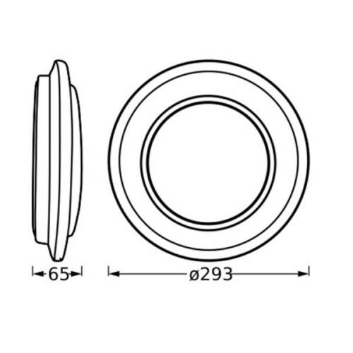 Ledvance Orbis Berlin LED plafondlamp zwart 30cm