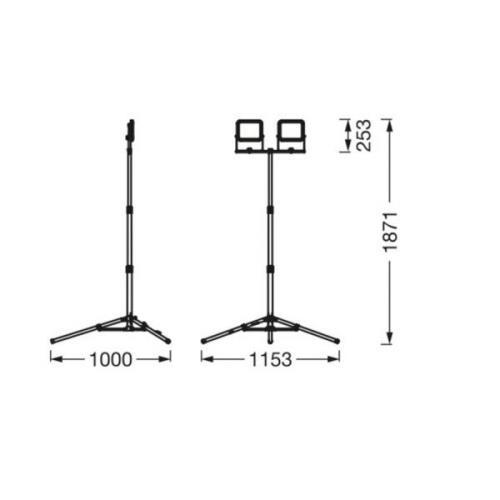 Ledvance LED-Worklight Value Tripod 2-lamps 2 x 30 W