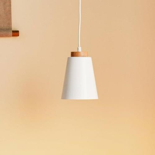 Hanglamp Bolero 1, 1-lamp, wit