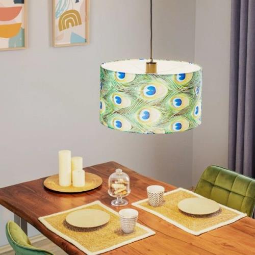 Hanglamp Pfau, Ø 45 cm, groen