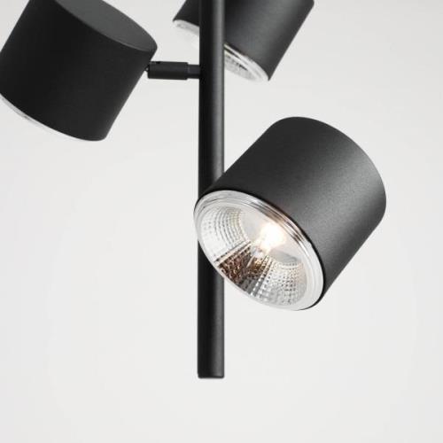 Hanglamp 1047E, 3-lamps, zwart