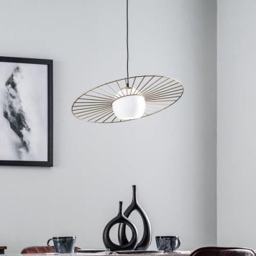 Sol 1 hanglamp, een glas met gouden ring