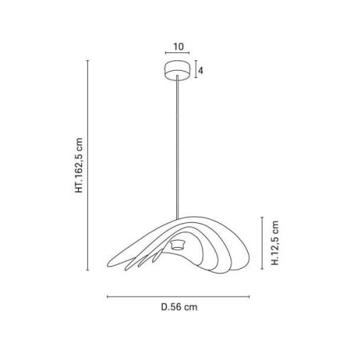 MARKET SET Selenitis hanglamp, Ø 56 cm